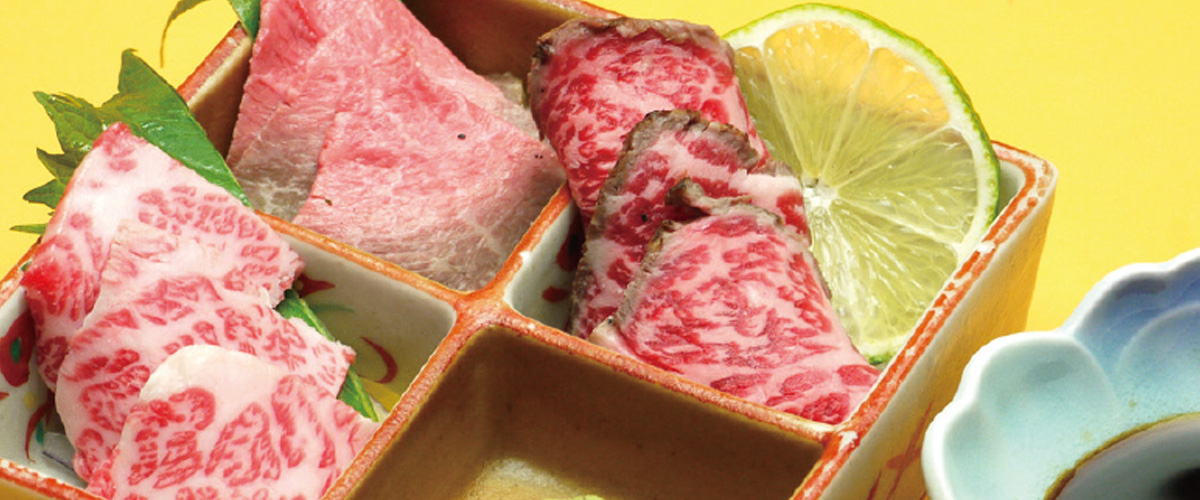 近江牛刺し盛り